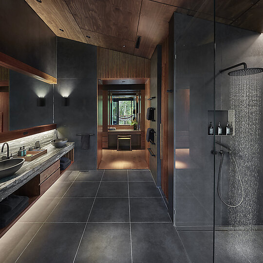 Interior photograph of Silky Oaks Lodge - Luxury Eco Retreat by George Aposolidis