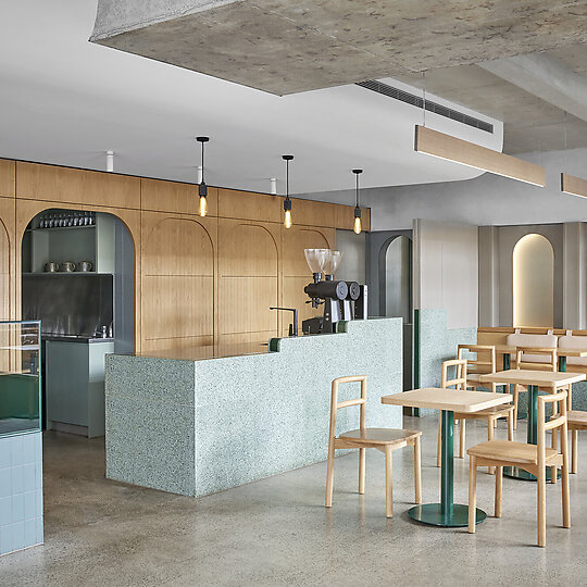 Interior photograph of Code Black South Melbourne by Peter Clarke