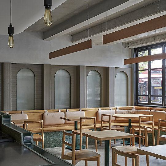 Interior photograph of Code Black South Melbourne by Peter Clarke