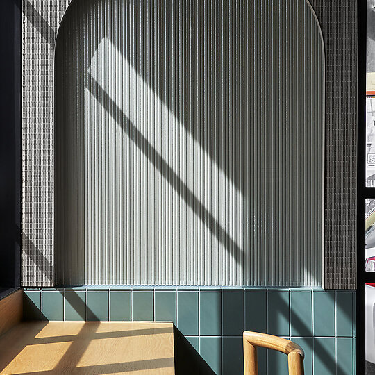 Interior photograph of Code Black South Melbourne by Peter Clarke