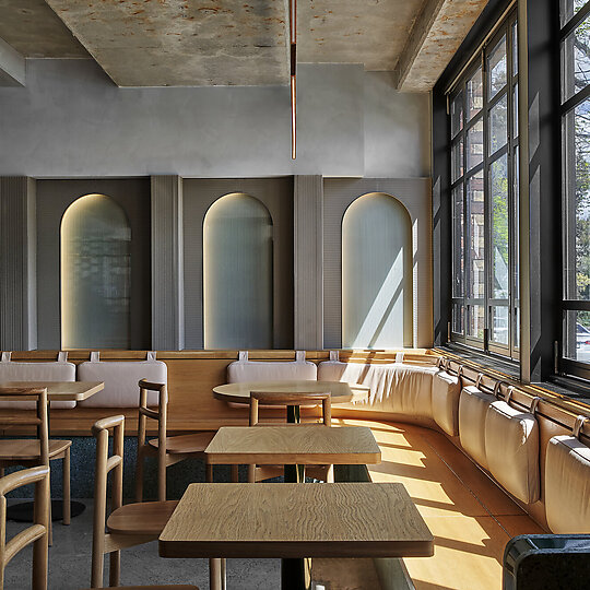 Interior photograph of Code Black South Melbourne by Peter Clarke