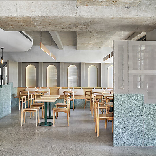 Interior photograph of Code Black South Melbourne by Peter Clarke