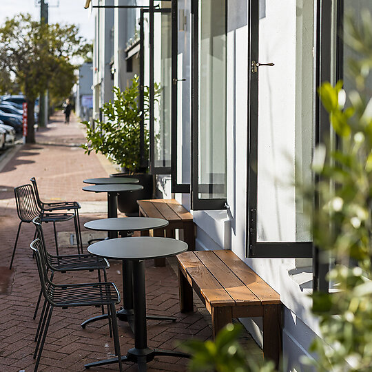 Interior photograph of Tom's Providore & Wine Bar by Ross Wallace Photography
