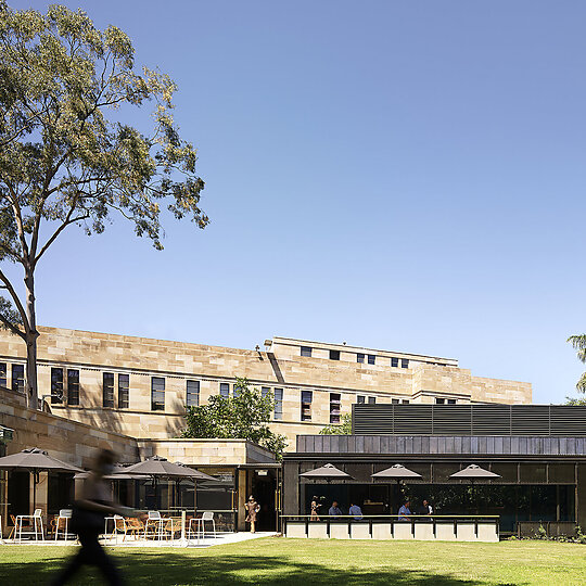 Interior photograph of Patina at Alumni Court by Scott Burrows