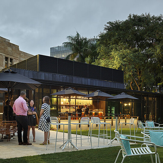 Interior photograph of Patina at Alumni Court by Scott Burrows