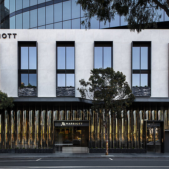Interior photograph of Melbourne Marriott Hotel Docklands by Nicole England