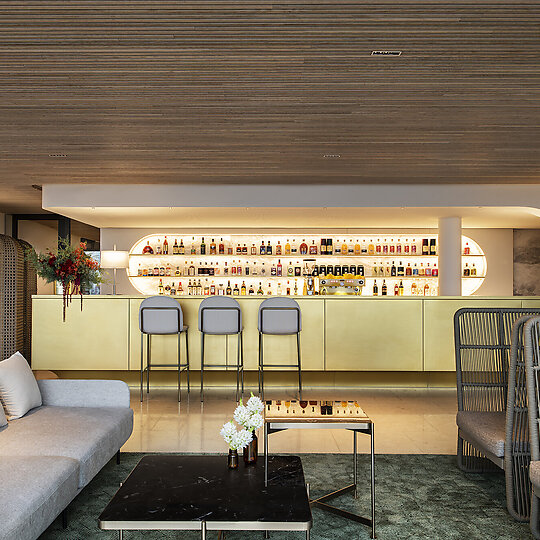 Interior photograph of Melbourne Marriott Hotel Docklands by Nicole England