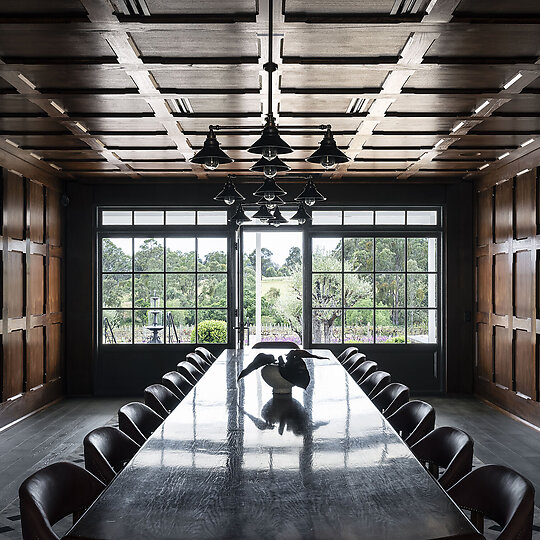 Interior photograph of Mount Pleasant Wines by Tom Ferguson