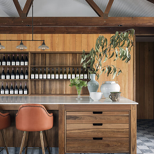 Interior photograph of Mount Pleasant Wines by Tom Ferguson
