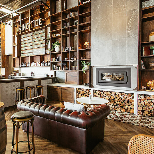 Interior photograph of King Tide Brewing by and the trees photography