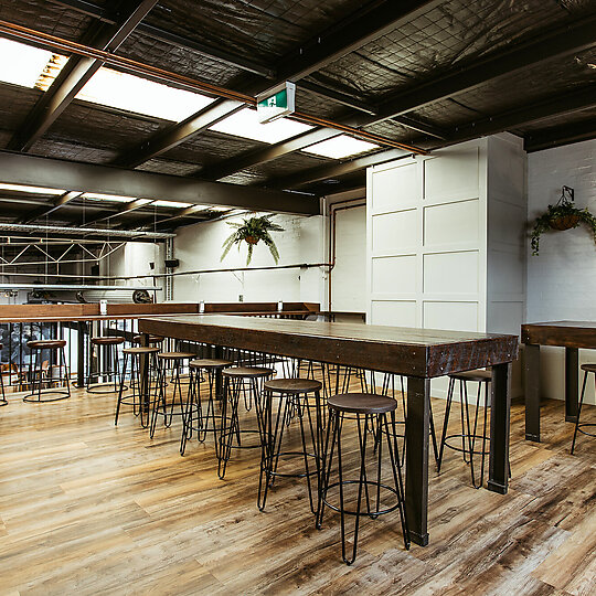 Interior photograph of King Tide Brewing by and the trees photography