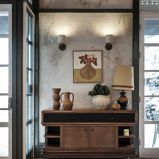 Interior photograph of Woolly Bay Hotel by Tom Ferguson