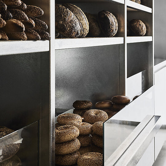 Interior photograph of Baker Bleu Hawksburn by Sharyn Cairns 