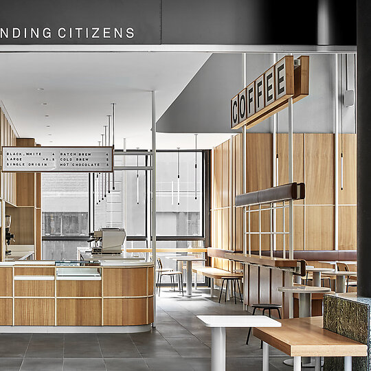 Interior photograph of Upstanding Citizens La Trobe by Peter Clarke