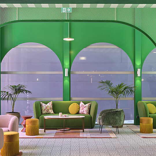 Interior photograph of Naumi Studio Hotel Wellington by Samuel Hartnett