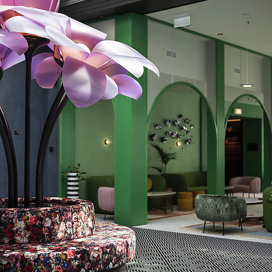 Interior photograph of Naumi Studio Hotel Wellington by Samuel Hartnett