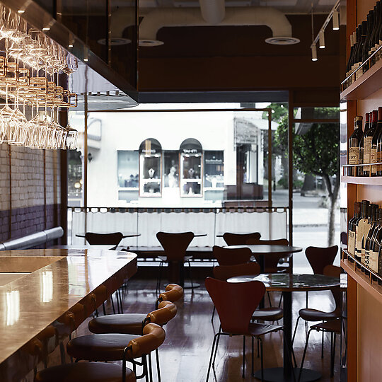 Interior photograph of Auterra Wine Bar by Sharyn Cairns 