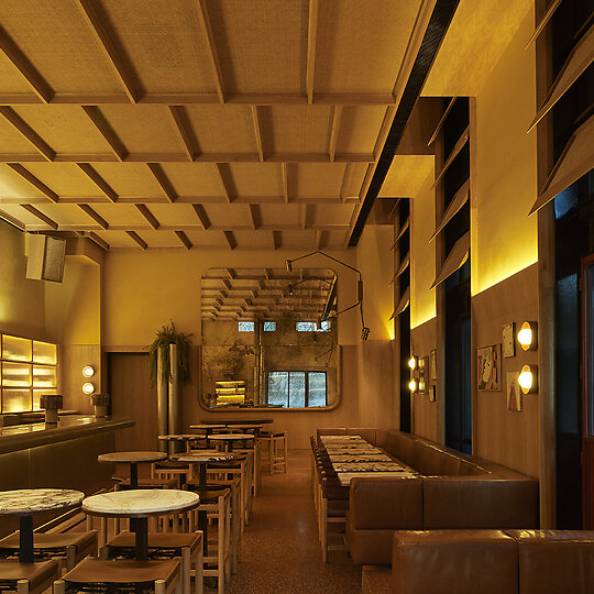 Interior photograph of HER BAR by EARL CARTER