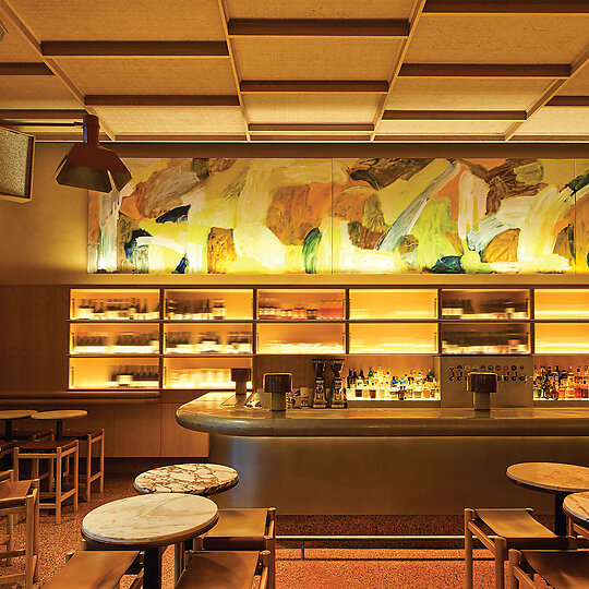 Interior photograph of HER BAR by EARL CARTER
