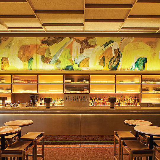 Interior photograph of HER BAR by EARL CARTER