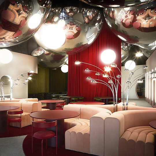 Interior photograph of Penfolds Suite - Australian Open 2022 by Photographer Armelle Habib