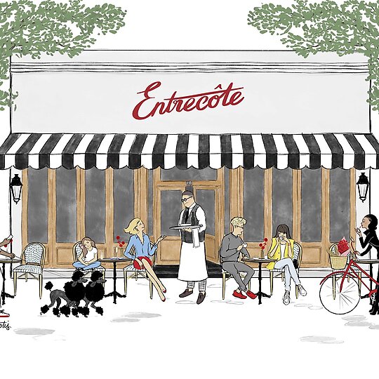 Interior photograph of Entrecôte Prahran by Natalie Rompotis