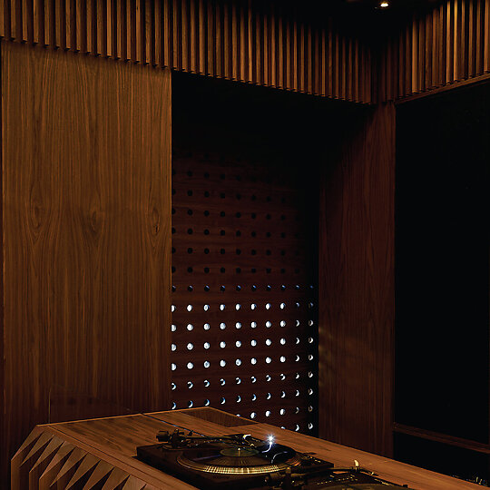 Interior photograph of MUSIC ROOM by EARL CARTER