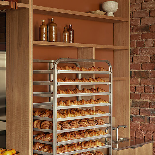 Interior photograph of Via Porta Bakehouse by Sean Fennessy 