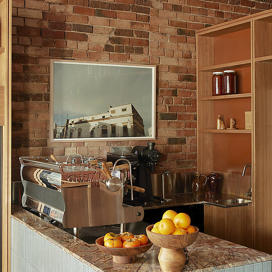 Interior photograph of Via Porta Bakehouse by Sean Fennessy 