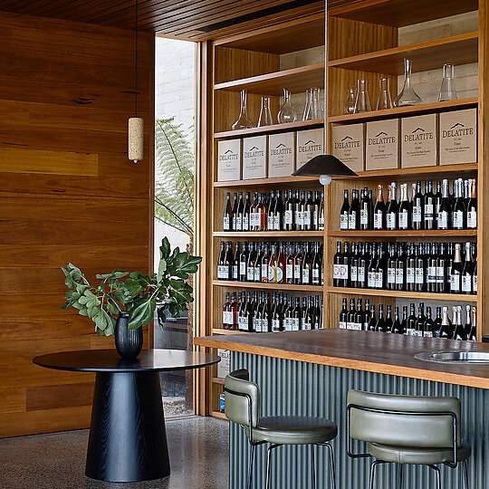 Interior photograph of Delatite Cellar Door by Derek Swalwell