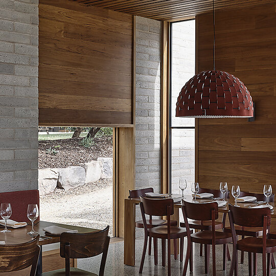 Interior photograph of Delatite Cellar Door by Derek Swalwell