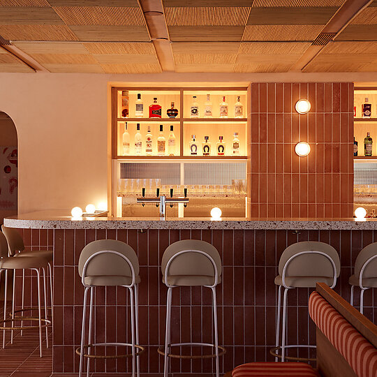 Interior photograph of Light Years Asian Diner by Jessie Prince