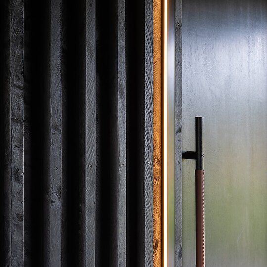 Interior photograph of Tolpuddle Tasting Pavilion by Adam Gibson