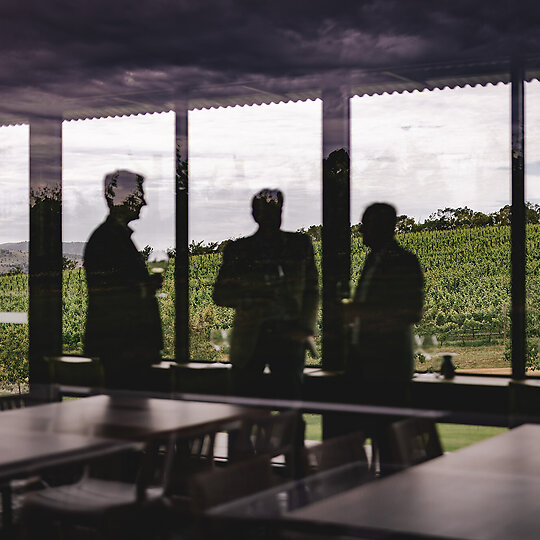 Interior photograph of Tolpuddle Tasting Pavilion by Dearna Bond