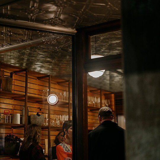 Interior photograph of Scholé by Jesse Hunniford