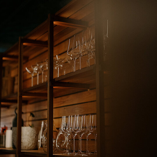 Interior photograph of Scholé by Jesse Hunniford