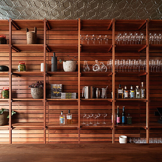 Interior photograph of Scholé by Adam Gibson