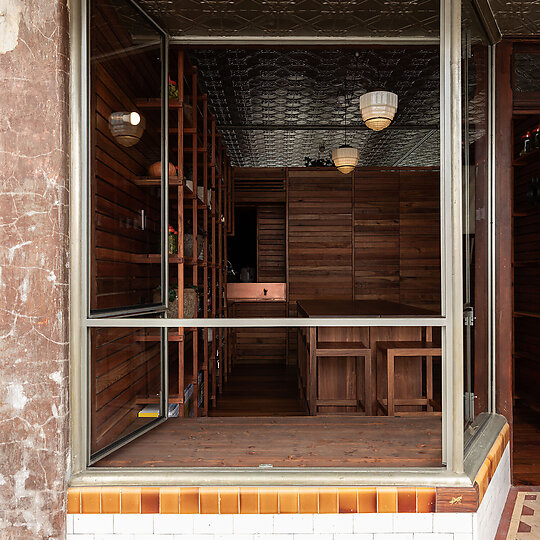 Interior photograph of Scholé by Adam Gibson