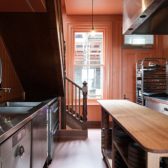 Interior photograph of Scholé by Adam Gibson