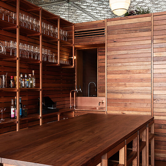 Interior photograph of Scholé by Adam Gibson