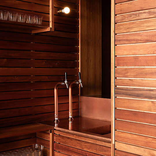 Interior photograph of Scholé by Adam Gibson