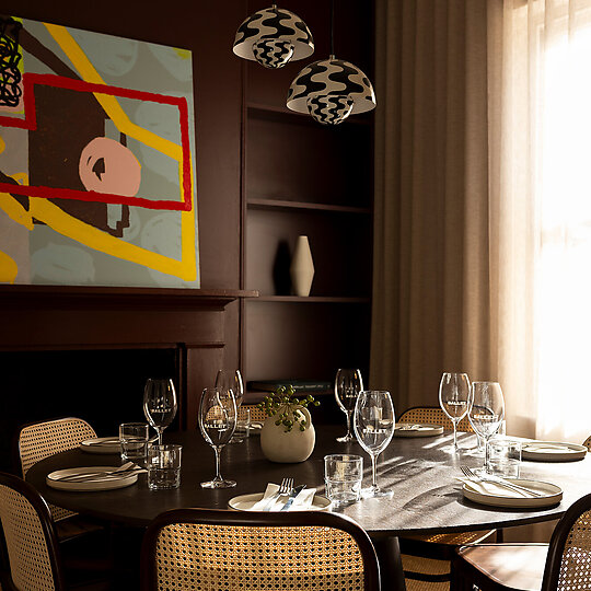 Interior photograph of Ballet Wine Bar by Kelsey Zafiridis Photography