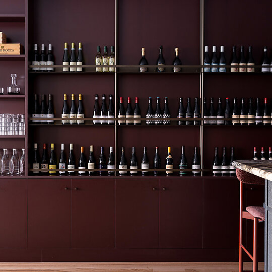 Interior photograph of Ballet Wine Bar by Kelsey Zafiridis Photography