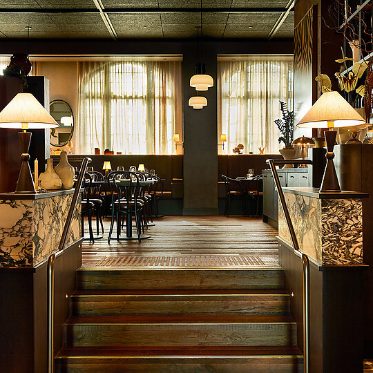 Interior photograph of Bistro Saine by BistroSaine_JonnyValiantNY