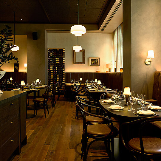 Interior photograph of Bistro Saine by BistroSaine_JonnyValiantNY
