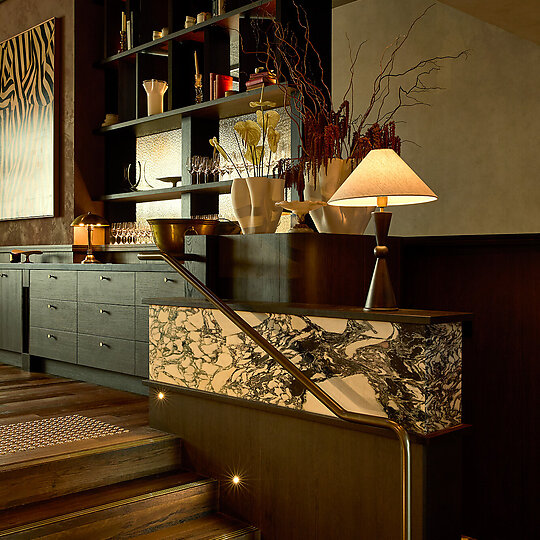 Interior photograph of Bistro Saine, Hotel Indigo Auckland by  BistroSaine_JonnyValiantNY