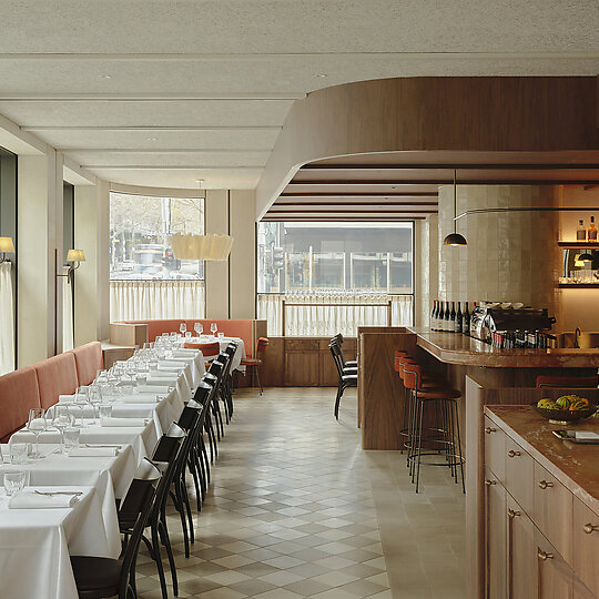 Interior photograph of Harriot by Sean Fennessy