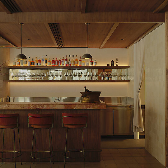 Interior photograph of Harriot by Sean Fennessy