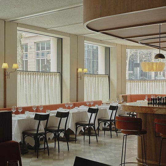 Interior photograph of Harriot by Sean Fennessy