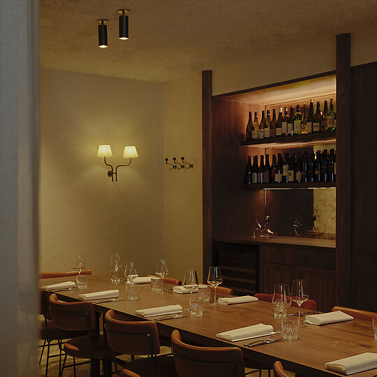 Interior photograph of Harriot by Sean Fennessy